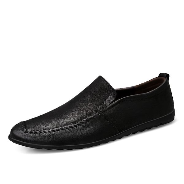 2019 new men loafers shoes soft moccasins summer genuine leather flats casual men's shoes driving, Black
2019 new men loafers shoes soft moccasins summer genuine leather flats casual men's shoes driving, Black