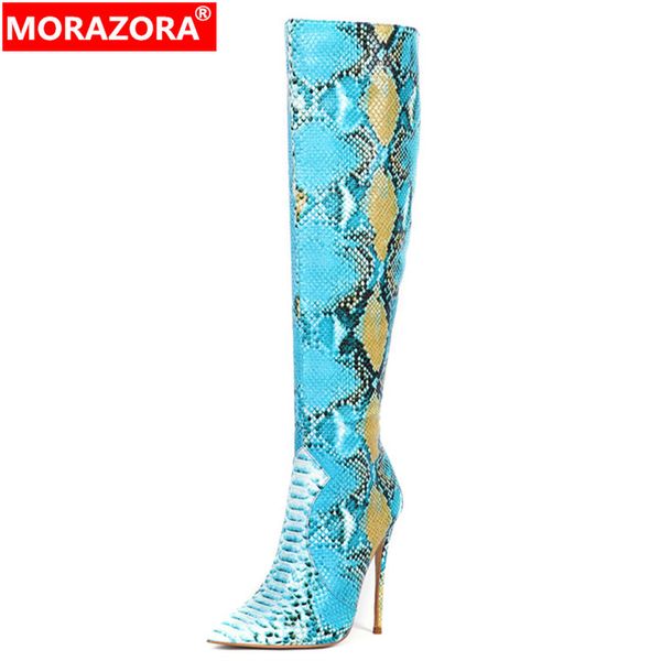 morazora 2020 over the knee boots women snake pointed toe high heel party prom shoes autumn winter long boots woman, Black
morazora 2020 over the knee boots women snake pointed toe high heel party prom shoes autumn winter long boots woman, Black
