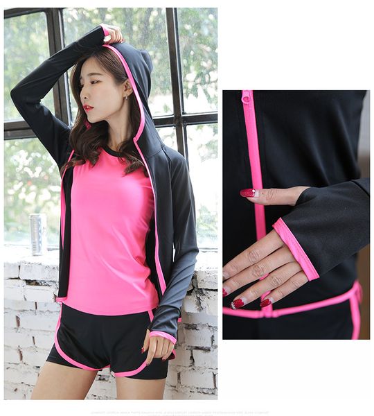 new style workout jacket clothes sports jogging suits women's casual plus-sized stretch jacket, Black;red
new style workout jacket clothes sports jogging suits women's casual plus-sized stretch jacket, Black;red