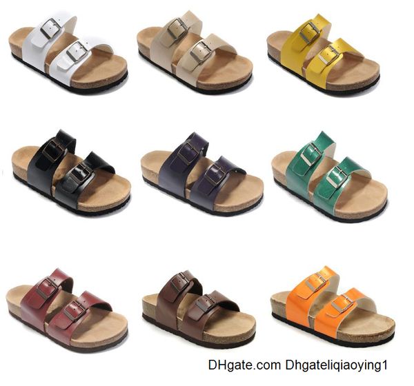 2020 genuine leather slippers mens new flat sandals women shoes two buckle fashion design arizona summer beach with orignal box, Black
2020 genuine leather slippers mens new flat sandals women shoes two buckle fashion design arizona summer beach with orignal box, Black
