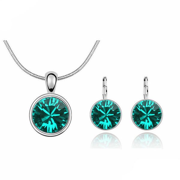 18k white gold plated sweet candy round crystal necklace earrings jewelry sets for women swarovski crystal jewelry sets wholesale price, Silver
18k white gold plated sweet candy round crystal necklace earrings jewelry sets for women swarovski crystal jewelry sets wholesale price, Silver