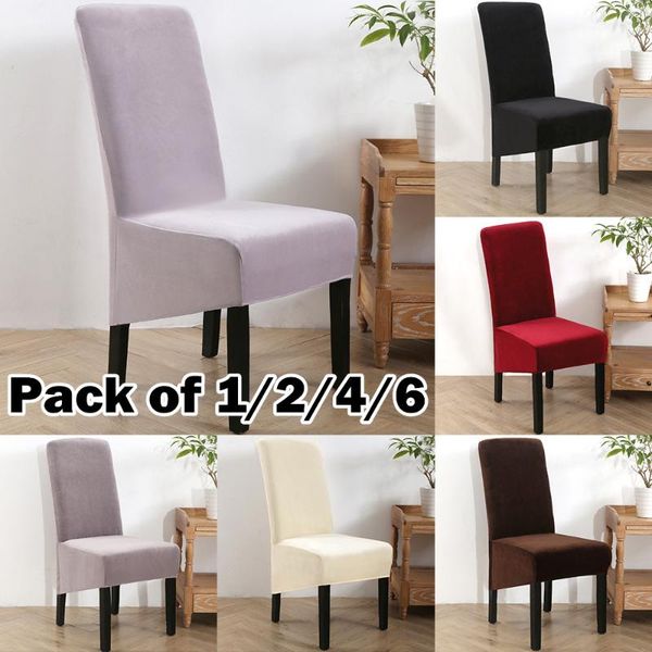 1/2/4/6pcs chair cover velvet removable slipcover chair protector seat covers for dining room banquet party restaurant l
1/2/4/6pcs chair cover velvet removable slipcover chair protector seat covers for dining room banquet party restaurant l