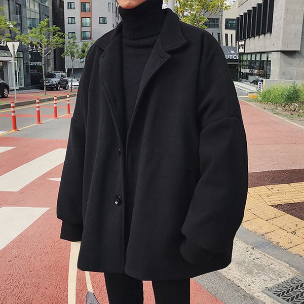 mens wool blend loose england style students coat winter thick warm outwear trench coat black khaki b8, Tan;black
mens wool blend loose england style students coat winter thick warm outwear trench coat black khaki b8, Tan;black