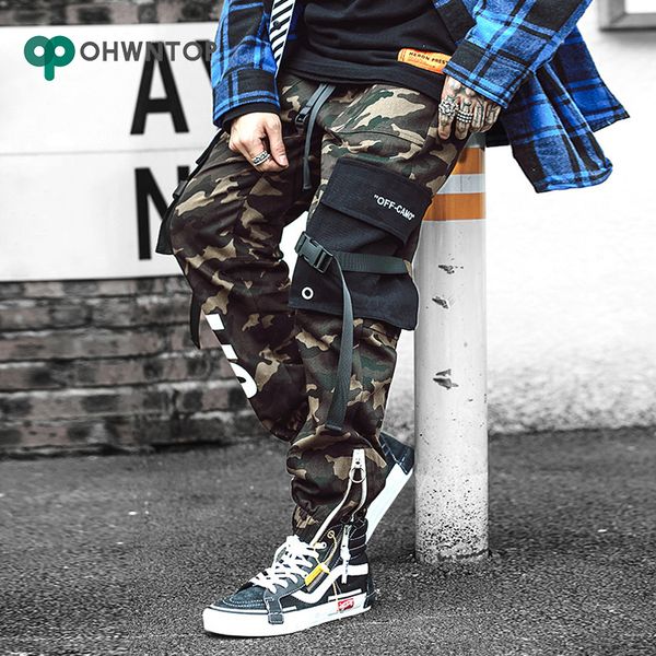 men's camouflage pockets cargo pant men joggers casual jogger fashion tactical trousers tide harajuku streetwear male harem pant, Black
men's camouflage pockets cargo pant men joggers casual jogger fashion tactical trousers tide harajuku streetwear male harem pant, Black