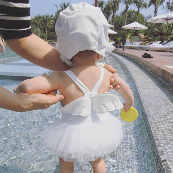 children's girl's baby cute wings girl's baby swimsuit 1-3-6 one-piece princess swimsuit, White;black
children's girl's baby cute wings girl's baby swimsuit 1-3-6 one-piece princess swimsuit, White;black
