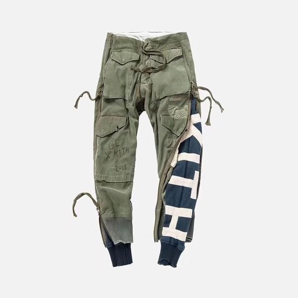 18fw kt trackpants pants ripped patchwork classic casual street sweatpants fashion men women trousers outdoor sport pants hfttkz026, Black
18fw kt trackpants pants ripped patchwork classic casual street sweatpants fashion men women trousers outdoor sport pants hfttkz026, Black