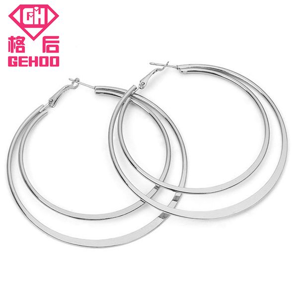 gehoo european and american metal exaggerated earrings geometric large circle double ear ring charms women jewellery, Golden;silver
gehoo european and american metal exaggerated earrings geometric large circle double ear ring charms women jewellery, Golden;silver