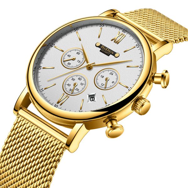 biden watches for men waterproof ultra thin calendar quartz clock stainless steel gold mesh strap dress wrist watch, Slivery;brown
biden watches for men waterproof ultra thin calendar quartz clock stainless steel gold mesh strap dress wrist watch, Slivery;brown