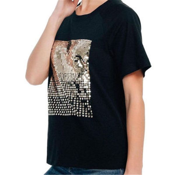 daddy chen women sequins tshirt new fashion t shirt women cotton casual summer o neck short sleeve solid color high street, White
daddy chen women sequins tshirt new fashion t shirt women cotton casual summer o neck short sleeve solid color high street, White