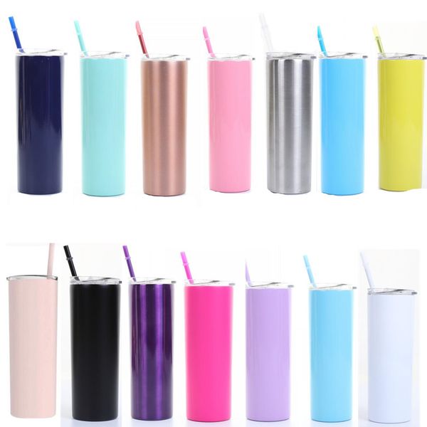 stainless steel skinny 20 oz double-insulated water tumbler cup travel mug with lids straw and cleaning brush for or cold drinks 75pcs
stainless steel skinny 20 oz double-insulated water tumbler cup travel mug with lids straw and cleaning brush for or cold drinks 75pcs