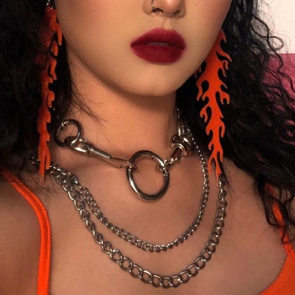 2pcs/set multilayer chunky chain choker necklace double button round circle necklace hip hop party jewelry gift, Silver
2pcs/set multilayer chunky chain choker necklace double button round circle necklace hip hop party jewelry gift, Silver