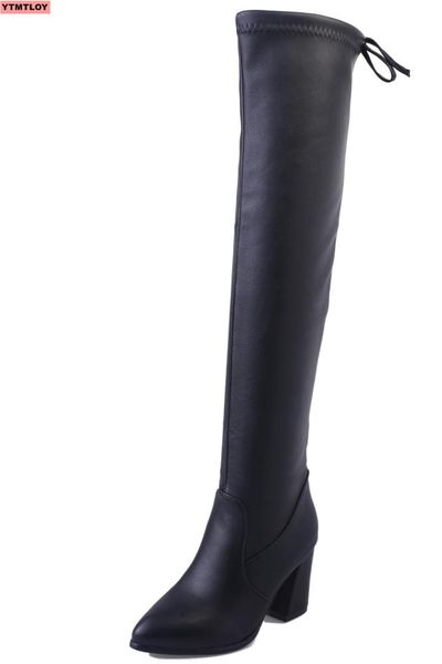 ytmtloy2020 winter knee women's boots stretch fabric high heels non-slip shoes pointed ladies boots leather women's, Black
ytmtloy2020 winter knee women's boots stretch fabric high heels non-slip shoes pointed ladies boots leather women's, Black