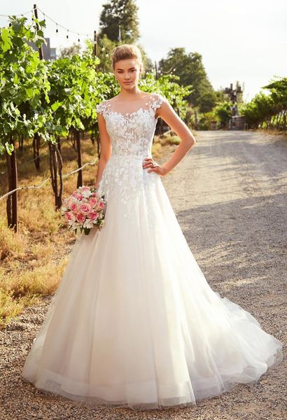 abiti da sposa 2020 wedding dresses cap sleeve a line illusion neckline lace bridal gowns vestido de novia, White
abiti da sposa 2020 wedding dresses cap sleeve a line illusion neckline lace bridal gowns vestido de novia, White