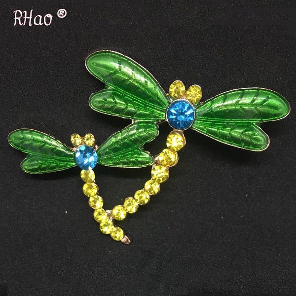 rhao mother and kids dragonfly brooch pins enamel green wings yellow rhinestone dragonfly insect brooches clothes jewelry pins, Gray
rhao mother and kids dragonfly brooch pins enamel green wings yellow rhinestone dragonfly insect brooches clothes jewelry pins, Gray