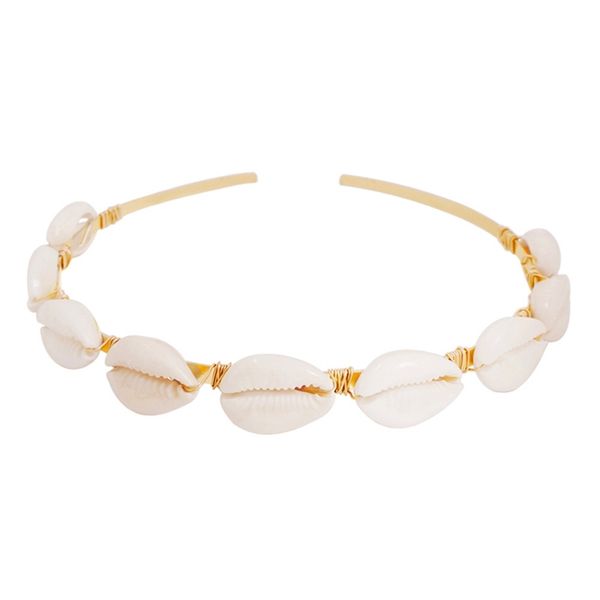1pc handmade braided colorful stones hairbands imitiation pearl shell headbands summer beach hair bands hair accessories, White;golden
1pc handmade braided colorful stones hairbands imitiation pearl shell headbands summer beach hair bands hair accessories, White;golden
