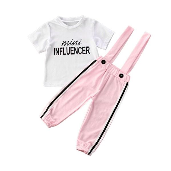focusnorm 1-5years kid baby girls clothes sets short sleeve t shirts +pink overalls pants summer girl clothing set, White
focusnorm 1-5years kid baby girls clothes sets short sleeve t shirts +pink overalls pants summer girl clothing set, White