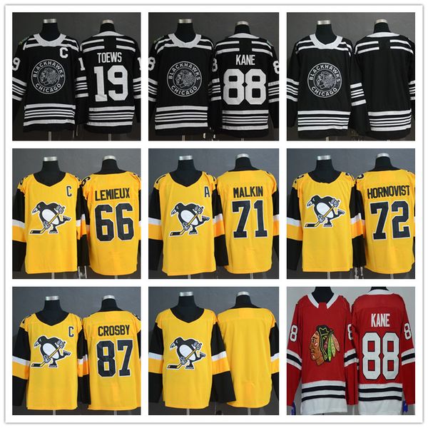 88 Patrick Kane 19 Jonathan Toews 87 Sidney Crosby 71 Evgeni Malkin 66 Lemieux 72 Hornqvist Black yellow Gold hockey Jerseys Stitched Logo
88 Patrick Kane 19 Jonathan Toews 87 Sidney Crosby 71 Evgeni Malkin 66 Lemieux 72 Hornqvist Black yellow Gold hockey Jerseys Stitched Logo
