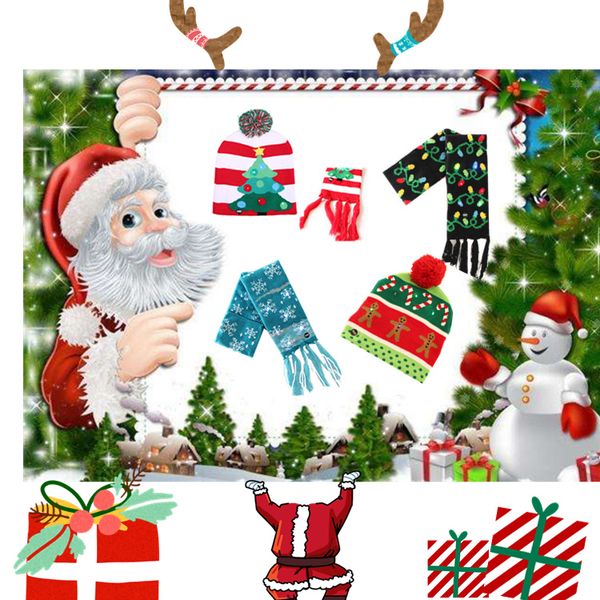 led christmas hat knitted hat scarf kid adults santa claus snowman reindeer elk festivals hats christmas decorations party hats t2c5064
led christmas hat knitted hat scarf kid adults santa claus snowman reindeer elk festivals hats christmas decorations party hats t2c5064