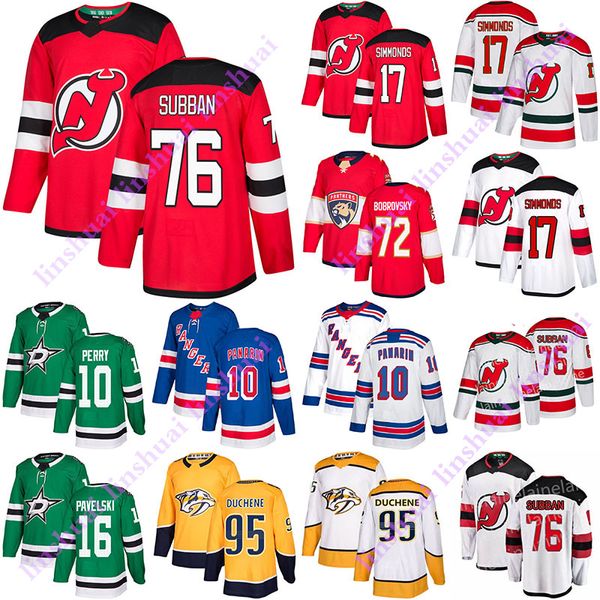 2019 new jersey devils jersey 76 subban 86 jack hughes new york rangers 10 artemi panarin nashville predators 95 matt duchene hockey jerseys, Black;red 
2019 new jersey devils jersey 76 subban 86 jack hughes new york rangers 10 artemi panarin nashville predators 95 matt duchene hockey jerseys, Black;red