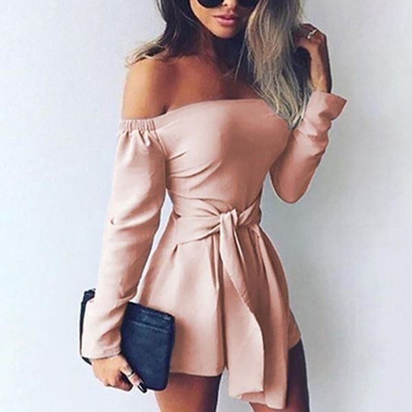 solid bandage jumpsuits for women 2020 new off shoulder jumpsuit summer girls long sleeve jumpsuit women summer may, Black;white
solid bandage jumpsuits for women 2020 new off shoulder jumpsuit summer girls long sleeve jumpsuit women summer may, Black;white