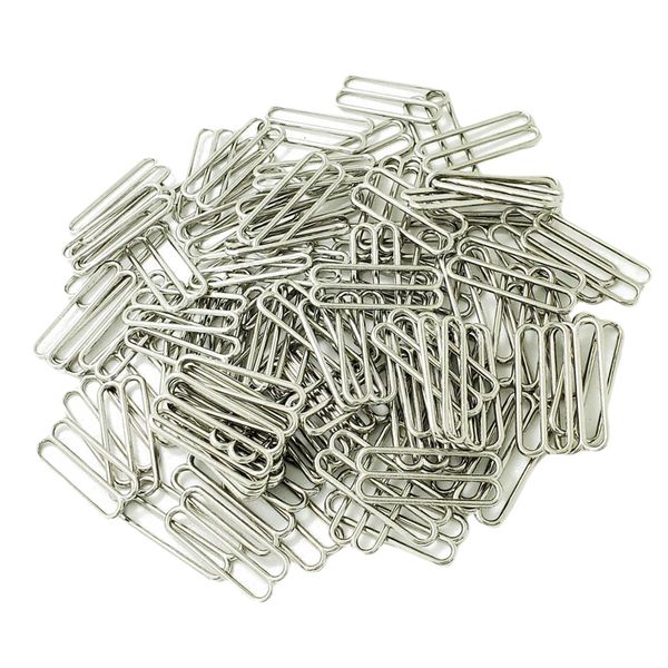 100 piece metal lingerie bra strap sliders adjuster hook clips for corset garter bikini - silver, 25mm, 8 shape, Black
100 piece metal lingerie bra strap sliders adjuster hook clips for corset garter bikini - silver, 25mm, 8 shape, Black
