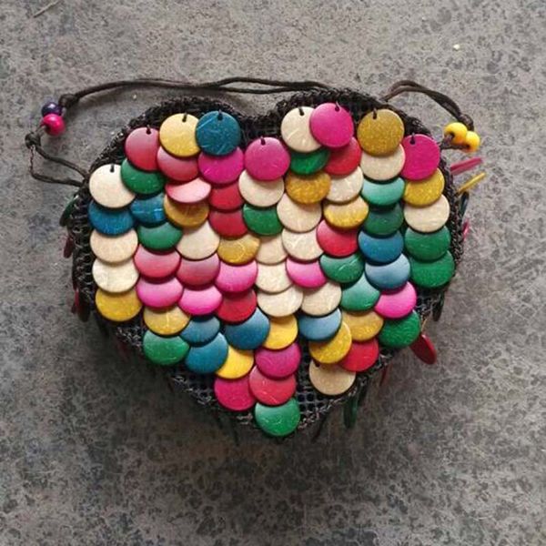 ethnic style packet colorful coconut shell casual bag heart shape bag handmade beaded mobile phone mini
ethnic style packet colorful coconut shell casual bag heart shape bag handmade beaded mobile phone mini
