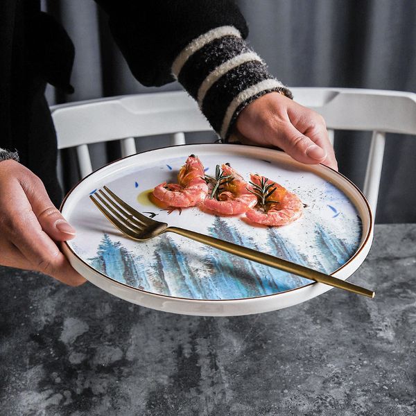 лесной слон и лось печать круглый десерт еда керамическая тарелка 9 дюймов посуда тарелка
лесной слон и лось печать круглый десерт еда керамическая тарелка 9 дюймов посуда тарелка