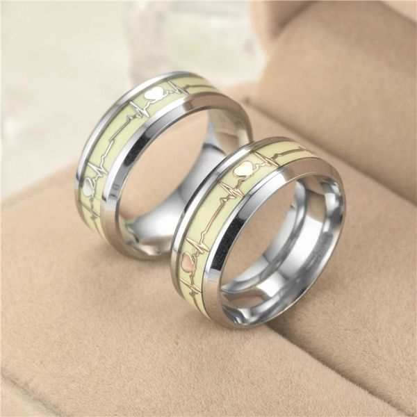 2019 new stainless steel men ring women jewelry glow in the dark luminous heart ring fashion charm jewelry, Slivery;golden
2019 new stainless steel men ring women jewelry glow in the dark luminous heart ring fashion charm jewelry, Slivery;golden