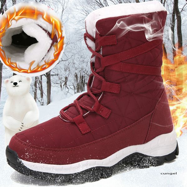women boots waterproof winter shoes women snow boots platform keep warm mid-calf winter with thick fur heels botas mujer, Black
women boots waterproof winter shoes women snow boots platform keep warm mid-calf winter with thick fur heels botas mujer, Black