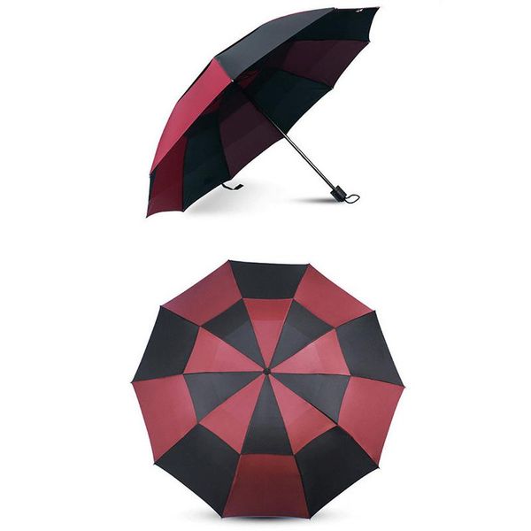 wind resistant tri-fold double layered umbrella rain women luxury windproof umbrellas rain for men black red coating parasol
wind resistant tri-fold double layered umbrella rain women luxury windproof umbrellas rain for men black red coating parasol