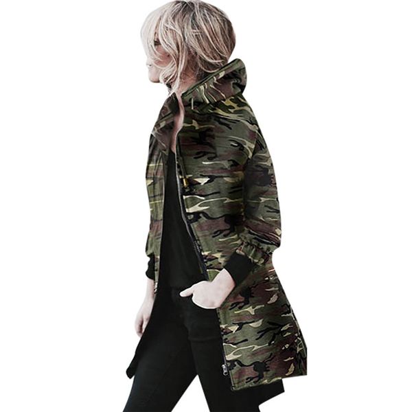 women's hooded jackets cut female wind winter warm oversize long sleeve coat windbreaker woman camouflage outwear long coat, Black;brown
women's hooded jackets cut female wind winter warm oversize long sleeve coat windbreaker woman camouflage outwear long coat, Black;brown