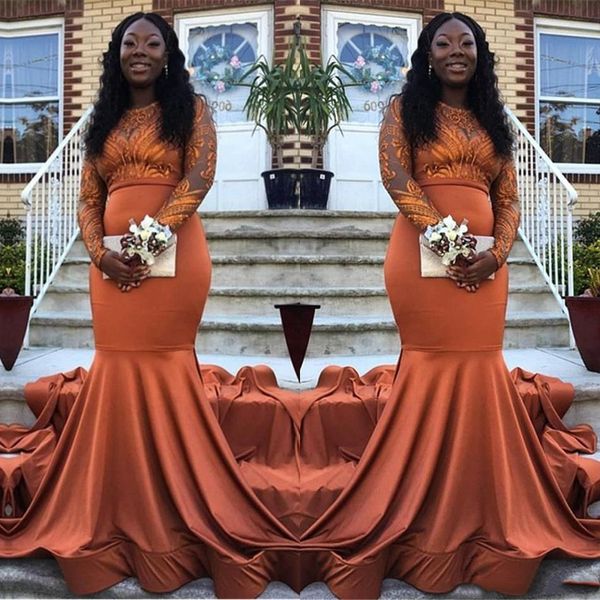 2021 african dark mermaid prom dresses long sleeves elastic satin sequins lace applique black girl evening formal wear party gowns plus size
2021 african dark mermaid prom dresses long sleeves elastic satin sequins lace applique black girl evening formal wear party gowns plus size