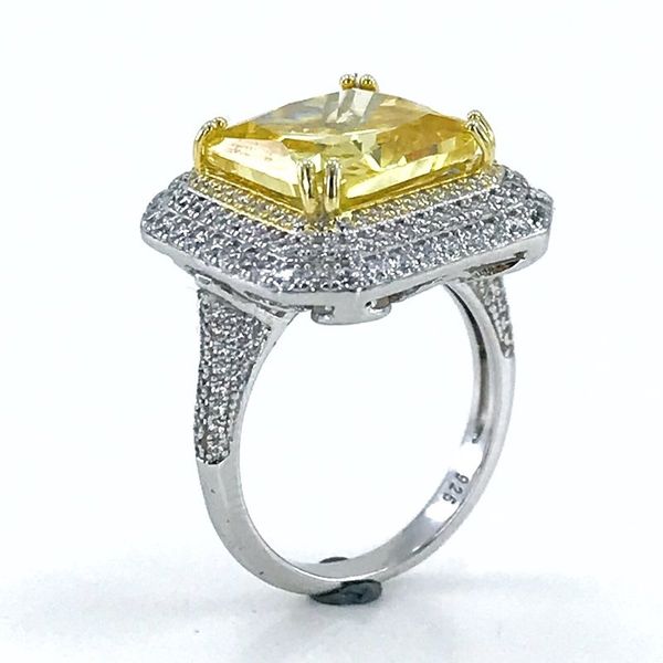 big baget yellow z diamond montür custom silver ring, Golden;silver
big baget yellow z diamond montür custom silver ring, Golden;silver