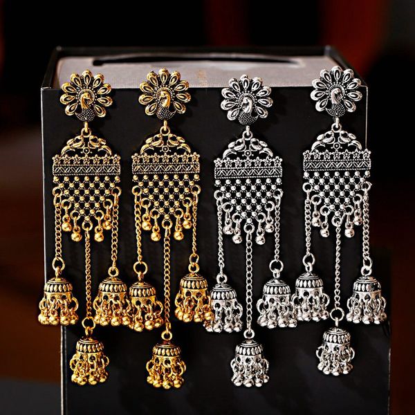 vintage geometric long jhumka earrings for women flower boho jewelry ladies chain tassel earrings wedding jewelry, Silver
vintage geometric long jhumka earrings for women flower boho jewelry ladies chain tassel earrings wedding jewelry, Silver