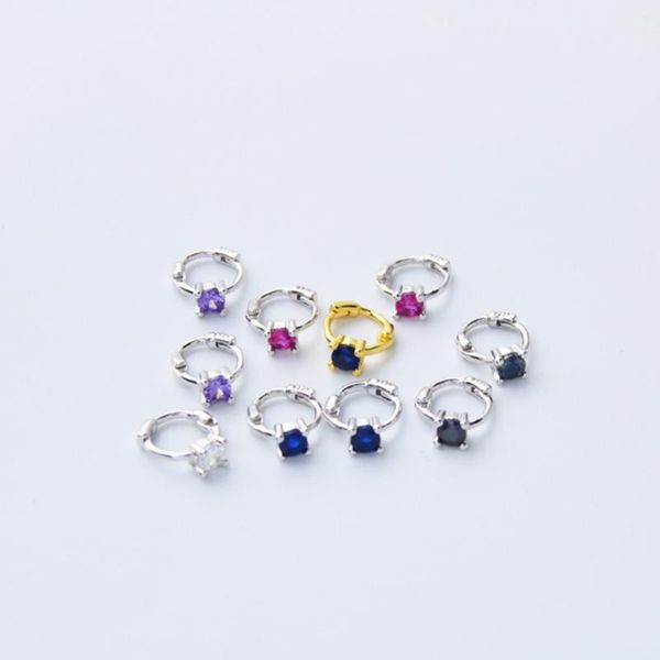 hoop & huggie 925 sterling silver earrings fashion mini quartet zircon ear ring bone buckle concise personality women girl jewelry, Golden;silver
hoop & huggie 925 sterling silver earrings fashion mini quartet zircon ear ring bone buckle concise personality women girl jewelry, Golden;silver