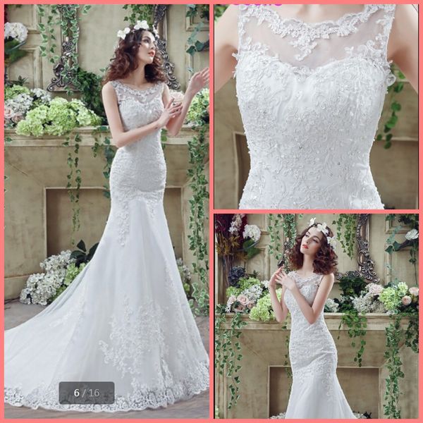 mermaid long beaded applique wedding dresses 2019 jewel sleeveless beaded lace buttons back classic country western bridal gowns custom made, White
mermaid long beaded applique wedding dresses 2019 jewel sleeveless beaded lace buttons back classic country western bridal gowns custom made, White