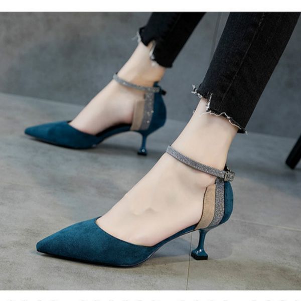 hkxn 2020 new spring pointed suede high heels 5cm women's shoes stiletto high heel single shoes wild professional work t, Black
hkxn 2020 new spring pointed suede high heels 5cm women's shoes stiletto high heel single shoes wild professional work t, Black