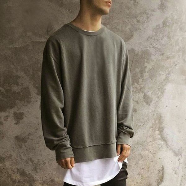 tangnest 2018 loose typical solid men's hoodie casual drop-shoulder sleeve stylish sweatshirt mww1189, Black
tangnest 2018 loose typical solid men's hoodie casual drop-shoulder sleeve stylish sweatshirt mww1189, Black