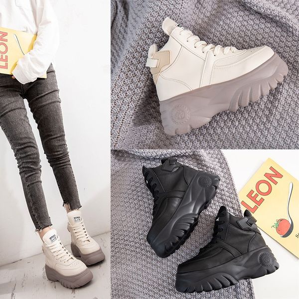 the new round-head fashion casual shoe trend sports shoes, Black