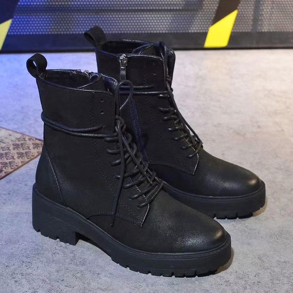 new women designer boots calfskin lace up fashion wild locomotive boot size us5-8.5 original packaging, Black
new women designer boots calfskin lace up fashion wild locomotive boot size us5-8.5 original packaging, Black
