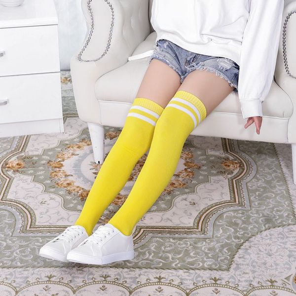 outdoor sports riding two stripes long barrel female knee combed high tube socks and student uniforms cycling socks, Black
outdoor sports riding two stripes long barrel female knee combed high tube socks and student uniforms cycling socks, Black