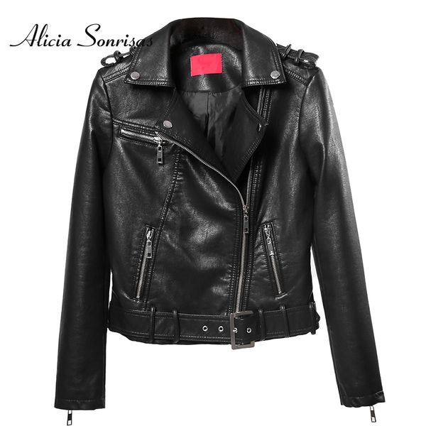 autumn winter leather jacket women short black motorcycle biker pu faux leather jackets sashes zippers coats blouson cuir femme
autumn winter leather jacket women short black motorcycle biker pu faux leather jackets sashes zippers coats blouson cuir femme