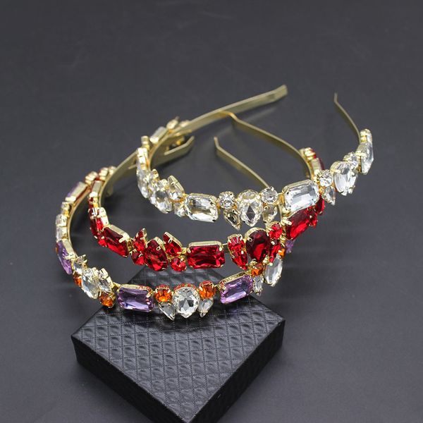 baroque inlaid simple personality headband beautiful girl wild street hair accessories simple rhinestone headband 826, Golden;white
baroque inlaid simple personality headband beautiful girl wild street hair accessories simple rhinestone headband 826, Golden;white