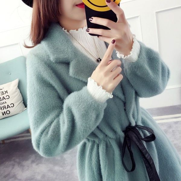 women's knits & tees 2021 fashion women spring autumn imitation mink cashmere knitted cardigans loose sweater coats female casual outer, White
women's knits & tees 2021 fashion women spring autumn imitation mink cashmere knitted cardigans loose sweater coats female casual outer, White