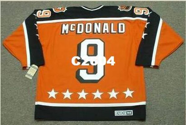 mens #9 lanny mcdonald 1984 campbell "all star" ccm винтажный ретро хоккей джерси или обычай любое имя или номер ретро джерси, Black;red
mens #9 lanny mcdonald 1984 campbell "all star" ccm винтажный ретро хоккей джерси или обычай любое имя или номер ретро джерси, Black;red