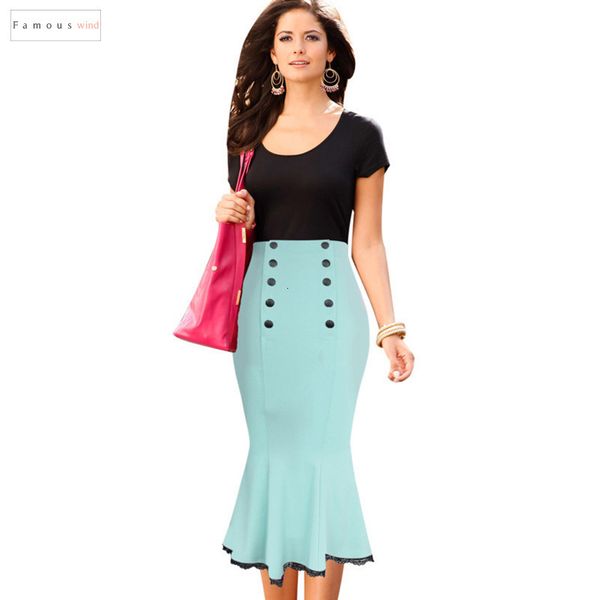 new womens skirt elegant pinup vintage high waist slim party wear to work trumpet mermaid pencil fitted bodycon midi 120, Black
new womens skirt elegant pinup vintage high waist slim party wear to work trumpet mermaid pencil fitted bodycon midi 120, Black