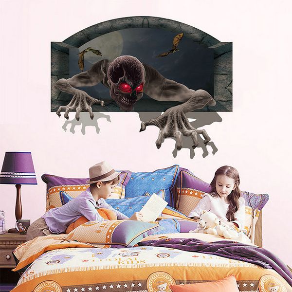 retail 6 styles kids halloween skull 3d wall stickers children volcanic magma room removable home decor wall art sticker wallpapers
retail 6 styles kids halloween skull 3d wall stickers children volcanic magma room removable home decor wall art sticker wallpapers