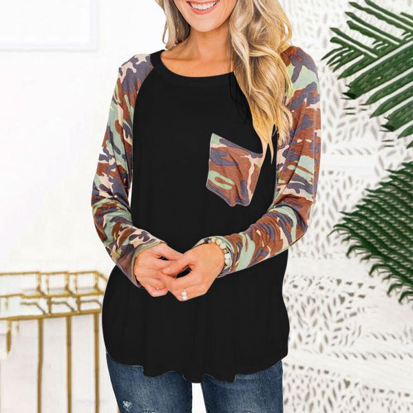 fashion women clothes 2019 camouflage stitching print loose o-neck sweater casual long sleeve shirt camisas mujer modis, White
fashion women clothes 2019 camouflage stitching print loose o-neck sweater casual long sleeve shirt camisas mujer modis, White