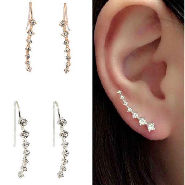 cute fashion 7pcs crystal ear hook stud earrings bridal jewelry women girl wedding party club decor, Golden;silver
cute fashion 7pcs crystal ear hook stud earrings bridal jewelry women girl wedding party club decor, Golden;silver