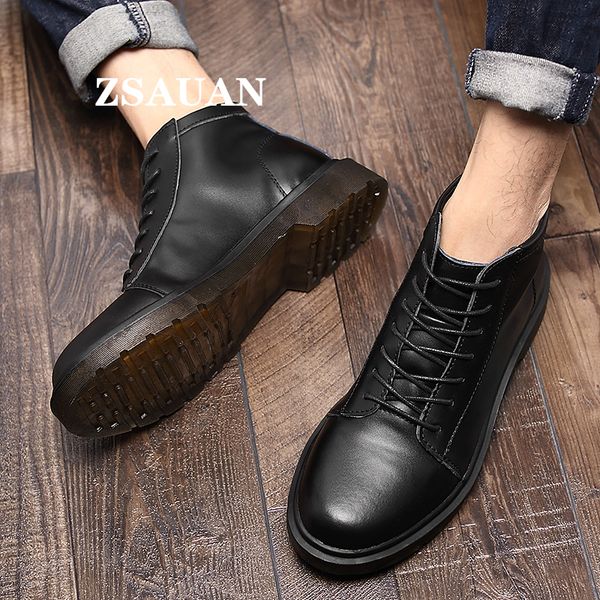 zsauan fashion men split leather boots casual vintage heavy punk wine red men short boots warm fur round toe footwear winter, Black
zsauan fashion men split leather boots casual vintage heavy punk wine red men short boots warm fur round toe footwear winter, Black